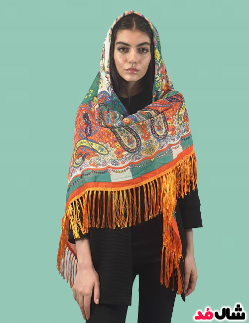 روسری ترکمن ریشه دار